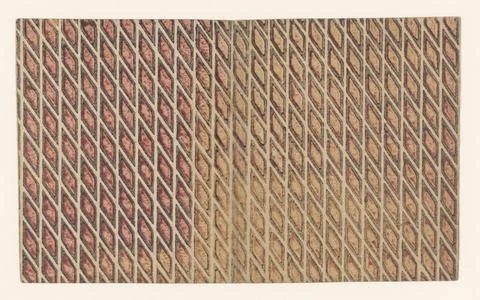RECORD DATE NOT STATED  Leaf with windscreen pattern, anonymous, 1750 - 19... Stock Photos