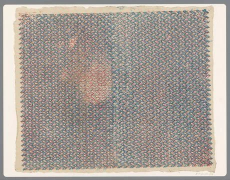 RECORD DATE NOT STATED  Leaf with job pattern with varied windows and dots... Stock Photos