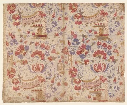 RECORD DATE NOT STATED  Leaf with spreading pattern of flowers on points s... Stock Photos