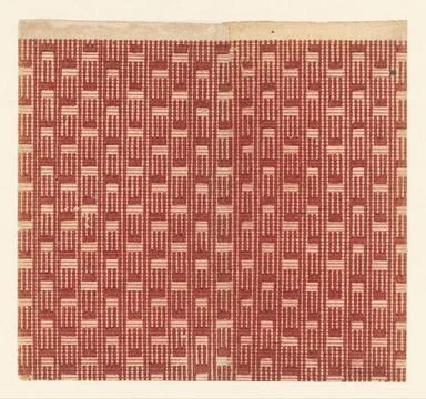 RECORD DATE NOT STATED  Leaf with geometric job pattern, anonymous, c. 176... Stock Photos