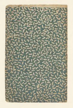 RECORD DATE NOT STATED  Leaf with dot pattern over worm -like motif, anony... 스톡 사진