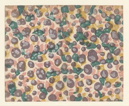 RECORD DATE NOT STATED  Leaf with random dot pattern, anonymous, c. 1763 -... Stock Photos