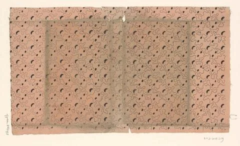 RECORD DATE NOT STATED  Leaf with spreading pattern of lunar and dot betwe... Stock Photos