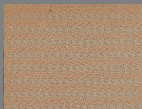 RECORD DATE NOT STATED  Leaf with geometric fantasy pattern, anonymous, c.... Stock Photos