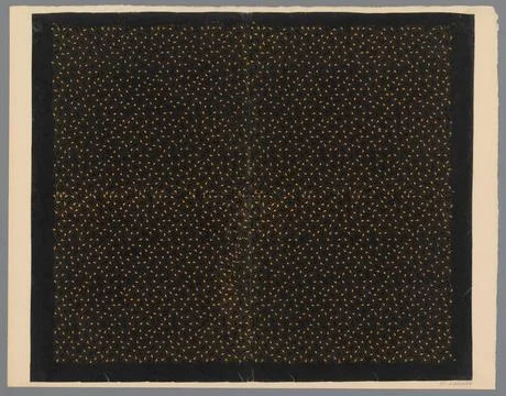 RECORD DATE NOT STATED  Leaf with spreading pattern of points and triangle... Stock Photos