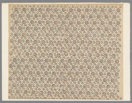RECORD DATE NOT STATED  Leaf with regular spray pattern of flower pattern ... Foto stock