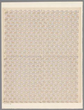 RECORD DATE NOT STATED  Leaf pattern of dot cloud between Y -shapes, Anony... Stock Photos