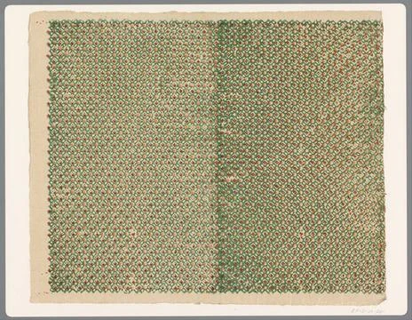 RECORD DATE NOT STATED  Leaf with window pattern with saved motif with dot... Stock Photos