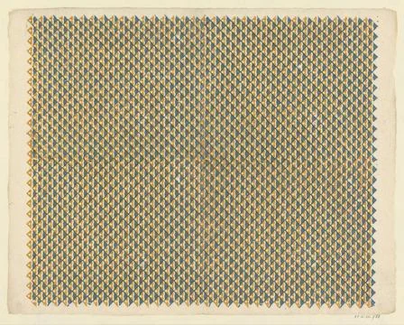 RECORD DATE NOT STATED  Leaf with scaly pattern of triangles, Anonymous, 1... Foto stock