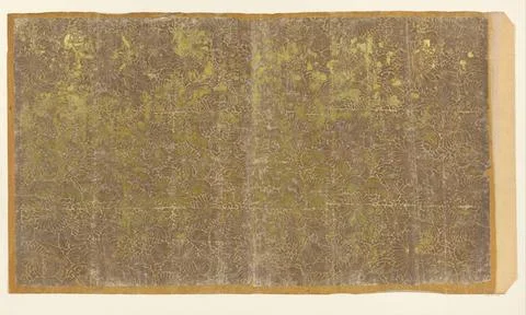 RECORD DATE NOT STATED  Leaf with continuous leaf -filling pattern of chry... Foto stock