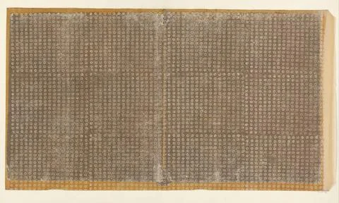 RECORD DATE NOT STATED  Leaf with grid pattern of hexagons with floral pat... Fotos de archivo