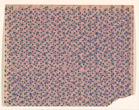 RECORD DATE NOT STATED  Leaf with spreading pattern of stylized flowers, a... Stock Photos