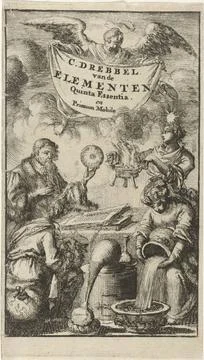 RECORD DATE NOT STATED  Learned studies a book, Jan Luyken, 1688 in the pr... 스톡 사진