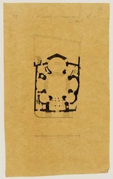 RECORD DATE NOT STATED  Lebe-Sigun, Plan of the Sainte-Marie-la-Visificati... Stock Photos