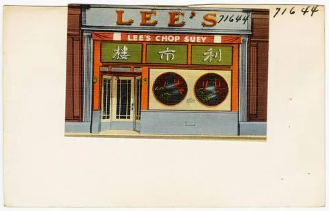 RECORD DATE NOT STATED Lee s Chop Suey , Restaurants, Tichnor Brothers Col... Foto stock