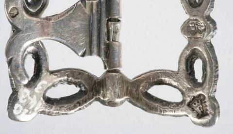 RECORD DATE NOT STATED  Left hallmark: Paris 1768-1774 Discharge hallmark,... 스톡 사진