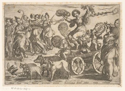 RECORD DATE NOT STATED  Lente, Antonio Tempesta, 1592 print The female per... Stock Photos