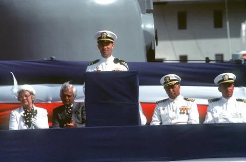 RECORD DATE NOT STATED Lieutenant Commander Thomas C. Corcoran, commanding... Stock Photos