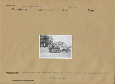 RECORD DATE NOT STATED Loading Excavation After Rounding Slope. Original c... Stock Photos