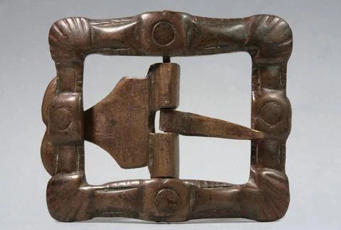 RECORD DATE NOT STATED  Loop. Shell pattern in the corners, circle in a sq... 写真素材