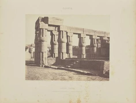 RECORD DATE NOT STATED Louksor (Thebes). Construction PostÃ rieure - Galer.. Stock Photos