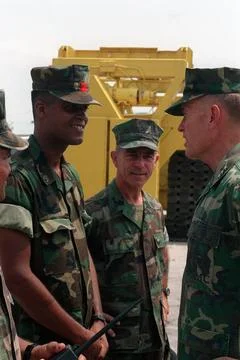 RECORD DATE NOT STATED LT. GEN. Carl E. Mundy Jr., commanding general, Fle... Stock Photos