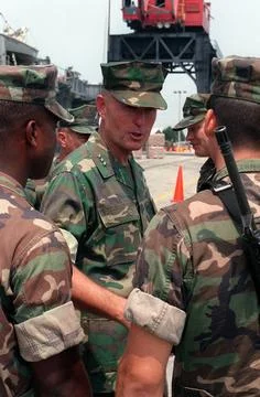 RECORD DATE NOT STATED LT. GEN. Carl E. Mundy Jr., commanding general, Fle... Stock Photos