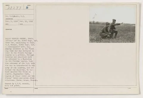 RECORD DATE NOT STATED  Lt. R.W. Bears, S.C., Capt. C.D. Winant, and Maj. ... Foto stock