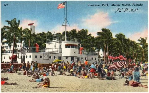RECORD DATE NOT STATED Lummus Park. Miami Beach, Florida , Beaches, Tichno... Fotos de archivo