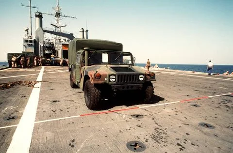 RECORD DATE NOT STATED An M998 High-Mobility Multipurpose Wheeled Vehicle ... Stock Photos