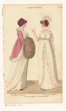 RECORD DATE NOT STATED  Magazine of Female Fashions of London and Paris. N... Stock Photos