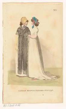 RECORD DATE NOT STATED  Magazine of Female Fashions of London and Paris, N... Stock Photos