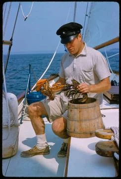 RECORD DATE NOT STATED Maine Yachting Trip - Extras, Toni Frissell, Antoin... Stock-Fotos
