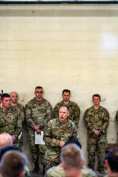 RECORD DATE NOT STATED  Maj. Gen. Christopher LaNeve addresses Paratrooper... Foto stock