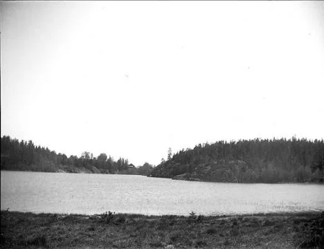 RECORD DATE NOT STATED Malstasjön, Malsta parish, Uppland 1916. Malstasjön. 스톡 사진