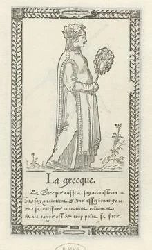 RECORD DATE NOT STATED  Man from Greece, Francois Desprez, 1562 print Pari... Stock Photos