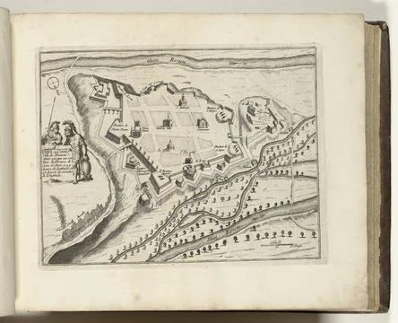 RECORD DATE NOT STATED  Map of Cuneo, 1693, 1693 print Map of the reinforc... Fotos Stock
