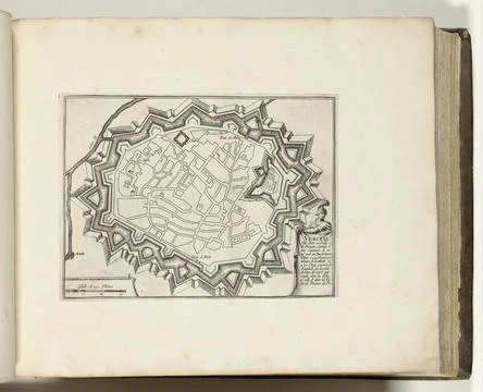 RECORD DATE NOT STATED  Map of VERCELLI, 1693, 1693 print Map of the reinf... Fotos Stock