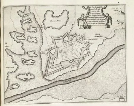 RECORD DATE NOT STATED  Map of FuTerrabia, ca. 1693-1696, 1693 - 1696 prin... Stock Photos