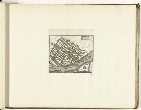 RECORD DATE NOT STATED  Map of Galway, 1726, 1726 print Map of Galway. Pla... Stock Photos