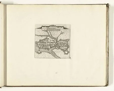 RECORD DATE NOT STATED  Map of Limerick, 1726, 1726 print Map of Limerick.... Stock Photos