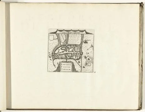 RECORD DATE NOT STATED  Map of Cork, 1726, 1726 print Map of Cork. Plate n... Stock Photos