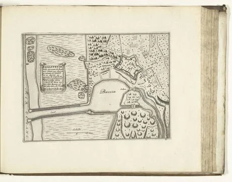 RECORD DATE NOT STATED  Map of Ambleteuse, 1726, 1726 print Map of the rei... Fotos Stock