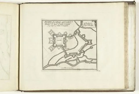 RECORD DATE NOT STATED  Map of Jülich, 1726, 1726 print Map of the reinfor.. Fotos Stock