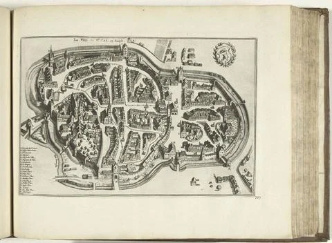 RECORD DATE NOT STATED  Map of Sankt Gallen, 1726, 1726 print Map of Sankt... Stock Photos