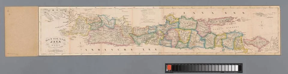 RECORD DATE NOT STATED  Map of Java and Bali, Anonymous, 1861 print Scale ... Stock Photos