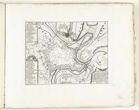 RECORD DATE NOT STATED  Map of Luxembourg, ca. 1702, 1702 - 1703 print Map... Fotos Stock