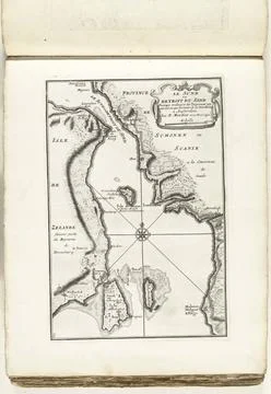RECORD DATE NOT STATED  Map of the Sont, ca. 1702, 1702 - 1703 print Map o... Fotos Stock