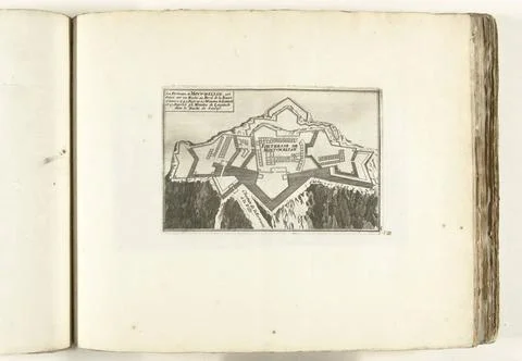 RECORD DATE NOT STATED  Map of the Fortress of MontmÃ lian, ca. 1702, 1702.. Stock Photos