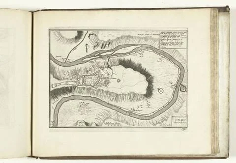 RECORD DATE NOT STATED  Map of the Fort Mont Royal, 1726, 1726 print Map o... Fotos Stock